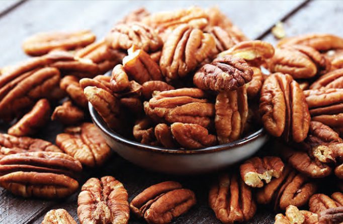 A bowl of Clark's Pecans